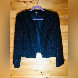 Nine West Black Sequin Blazer